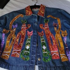 Tantrums Vibrant Embroidered Denim Jacket